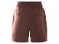 Braune Shorts mit elastischem Bund.