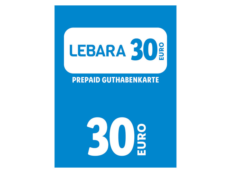 Gehe zu Vollbildansicht: Lebara Code über 30€ - Bild 1