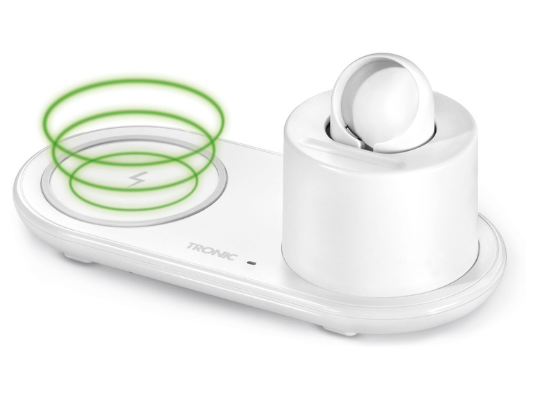 Gehe zu Vollbildansicht: TRONIC® Ladegerät 3 in 1, mit Apple Watch Halter und USB-A Port - Bild 10