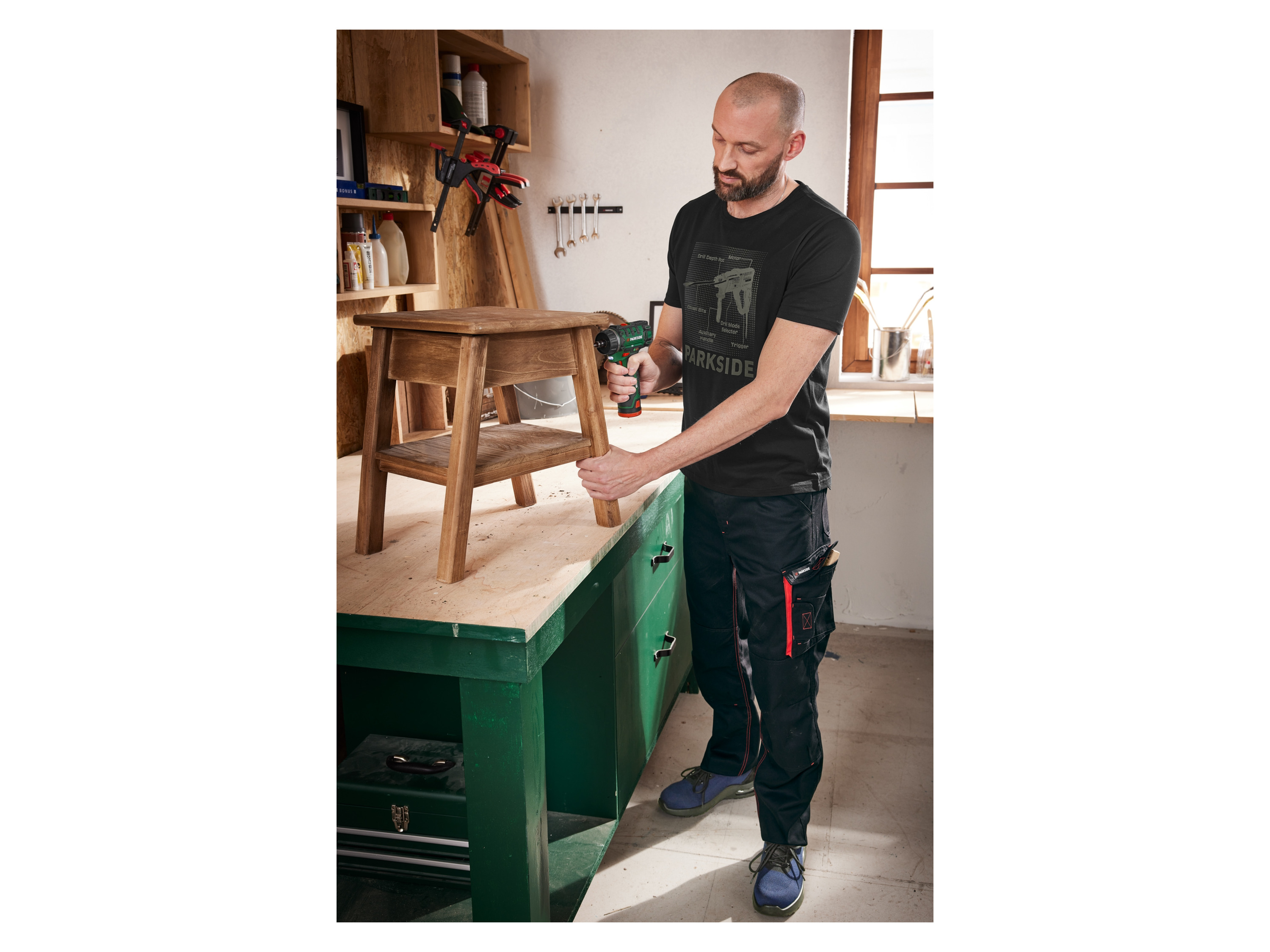 Thumbnail - PARKSIDE® Herren Arbeitsbundhose (Schwarz, 58)