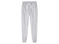 Graue Jogginghose mit weißem Kordelzug.