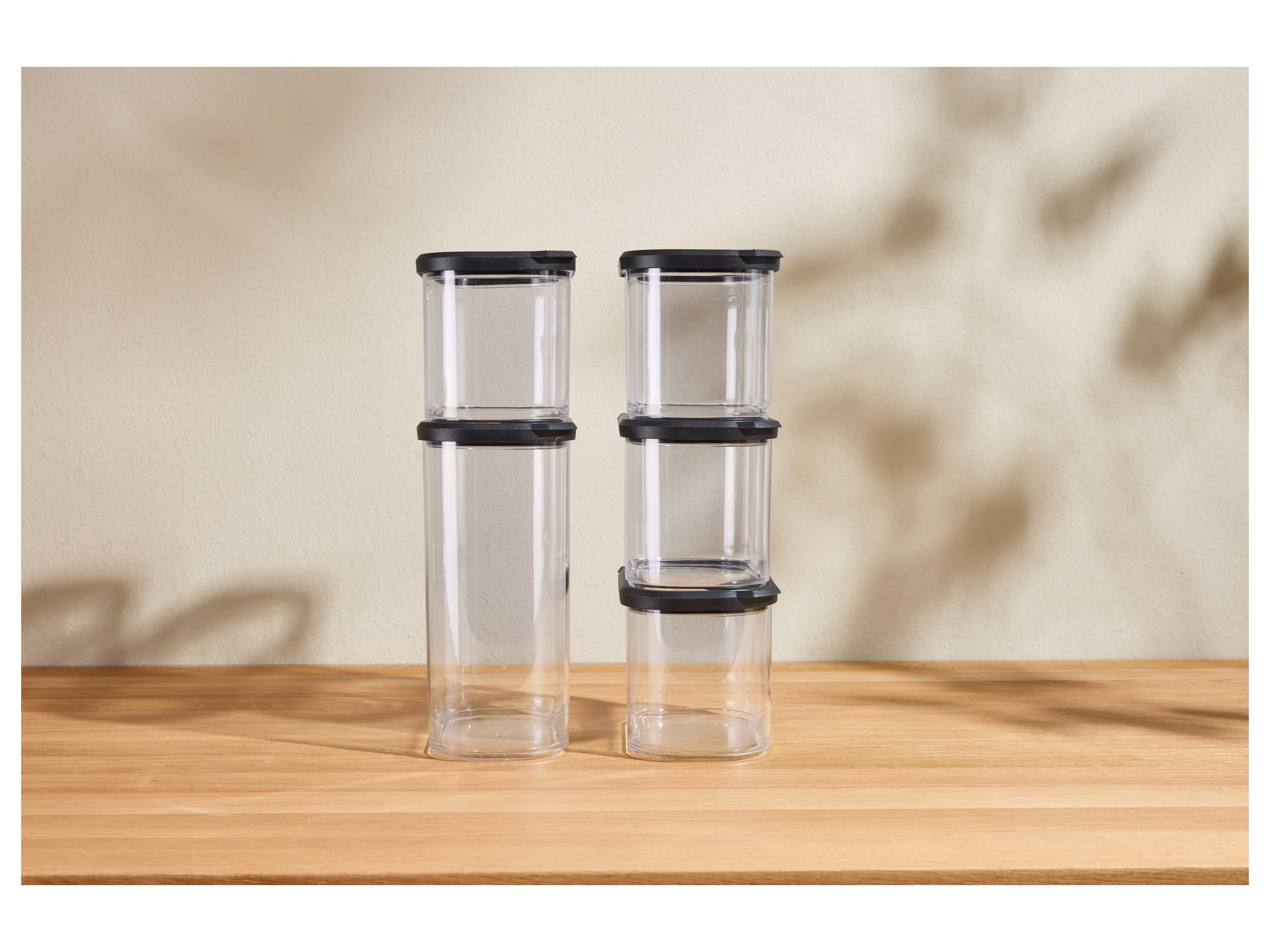 Thumbnail - SILVERCREST® Vorratsdosen-Sets 5er (Set 2 Größen/schwarz)""