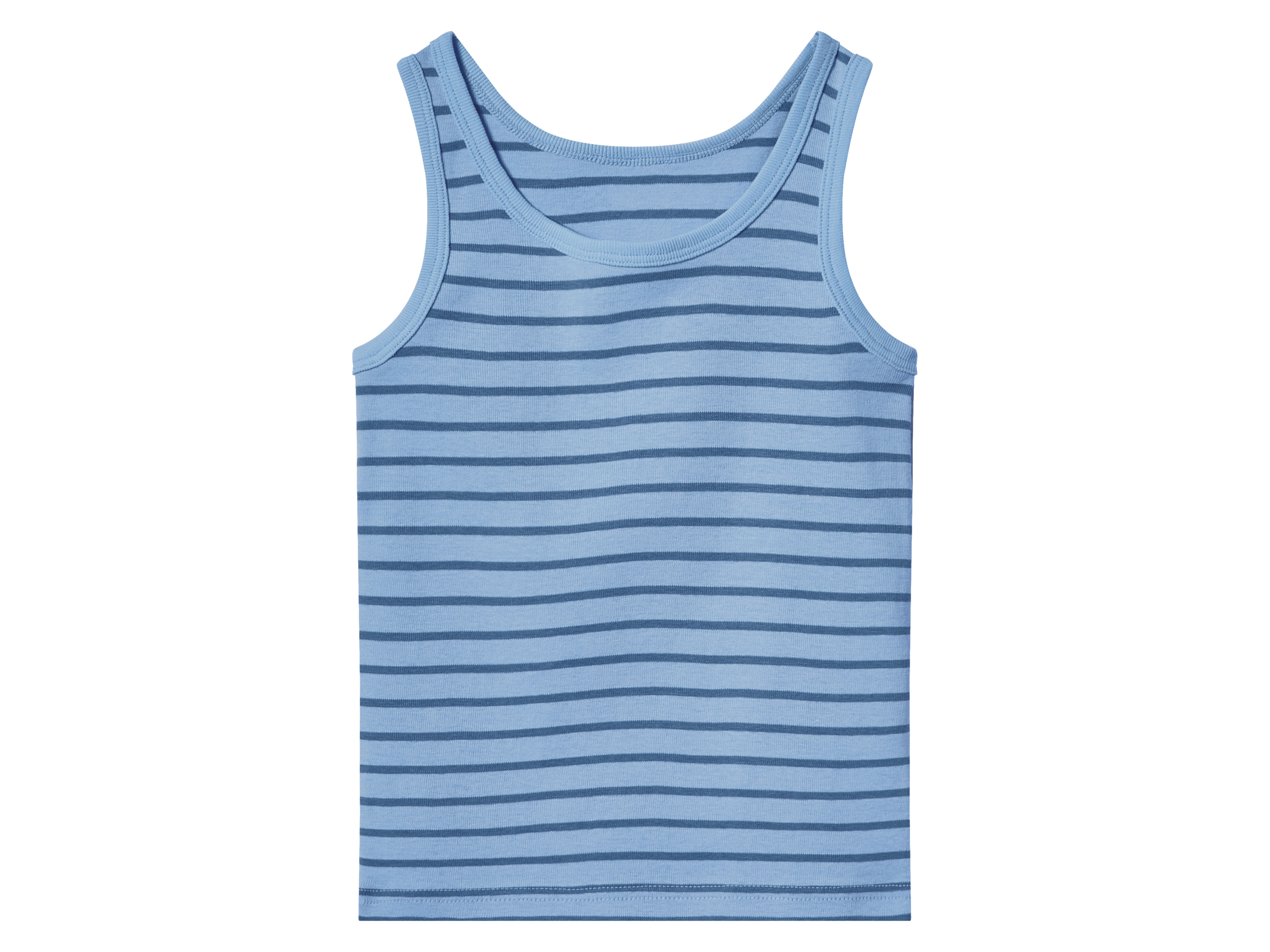 Thumbnail - lupilu® Kleinkinder Jungen Unterhemd, 5 Stück (navy/blau, 122/128)