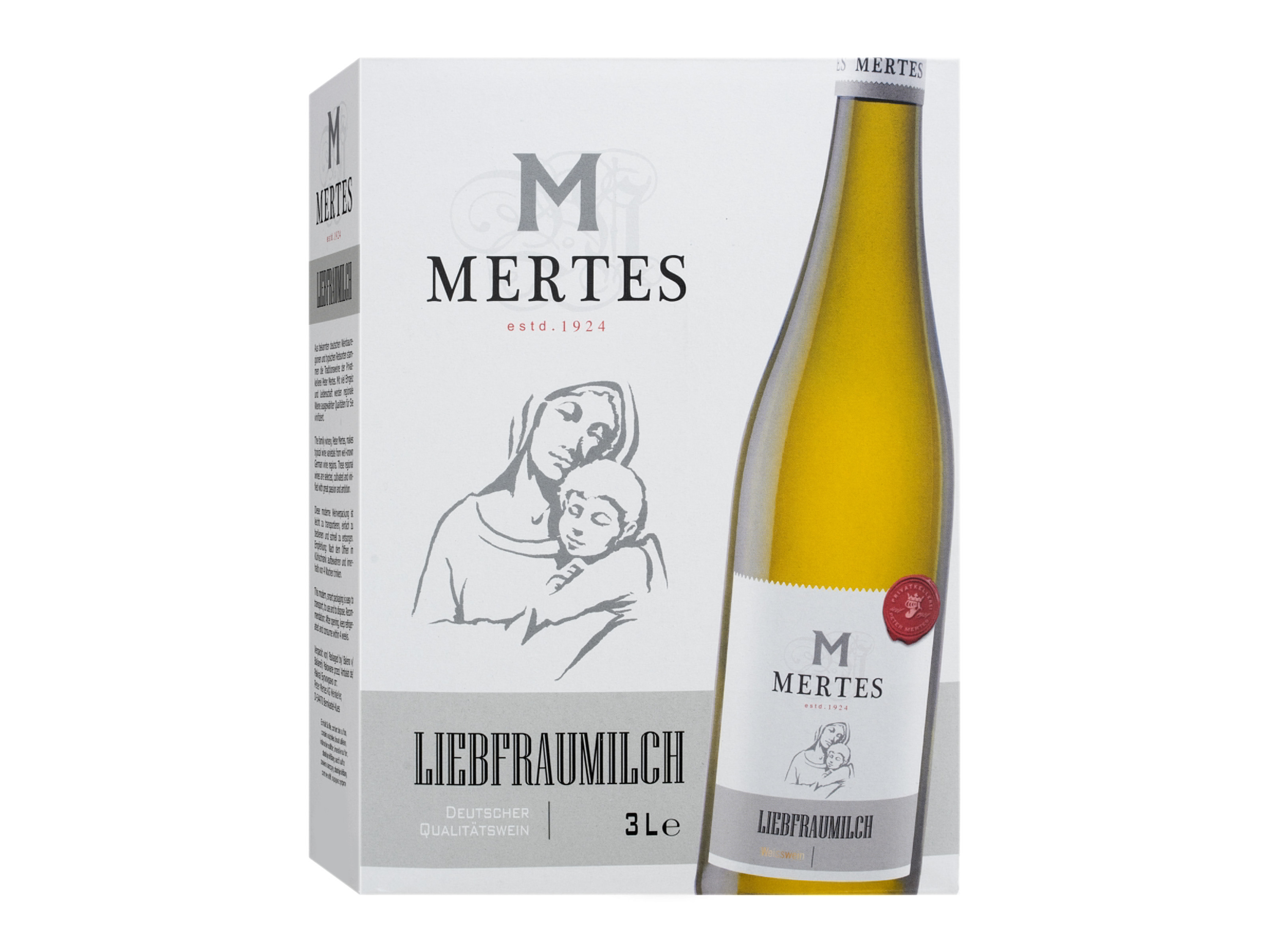 Lidl Wein-Angebot - MERTES Liebfraumilch 3-l-Bag-in-Box lieblich, Weißwein 2025