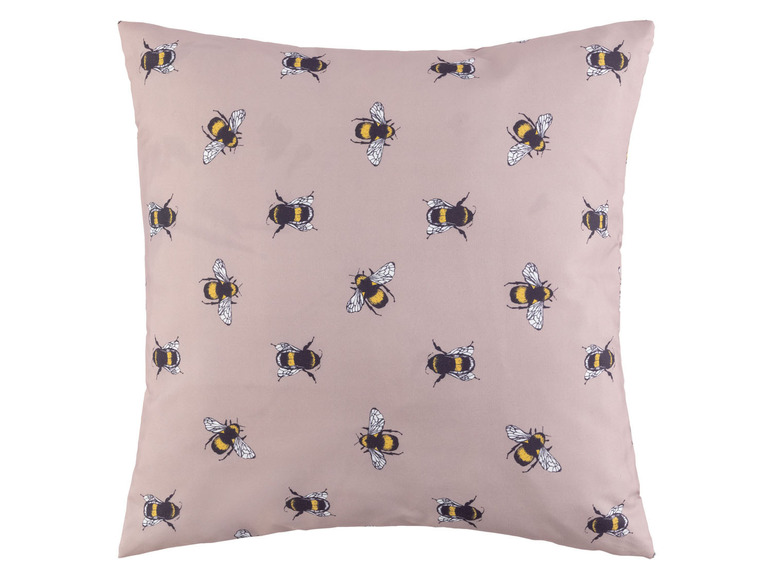 Beige Kissen mit Bienenmuster