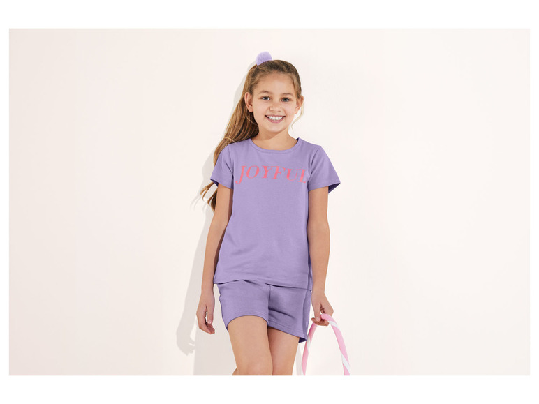 Gehe zu Vollbildansicht: lupilu® Kleinkinder/Kinder Mädchen T-Shirt, 2 Stück, mit Rundhalsausschnitt - Bild 14
