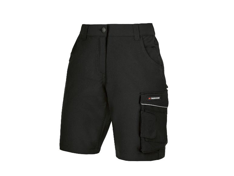 Schwarze Parkside Arbeitsshorts mit Seitentasche