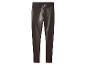 Dunkelbraune Leggings in Lederoptik