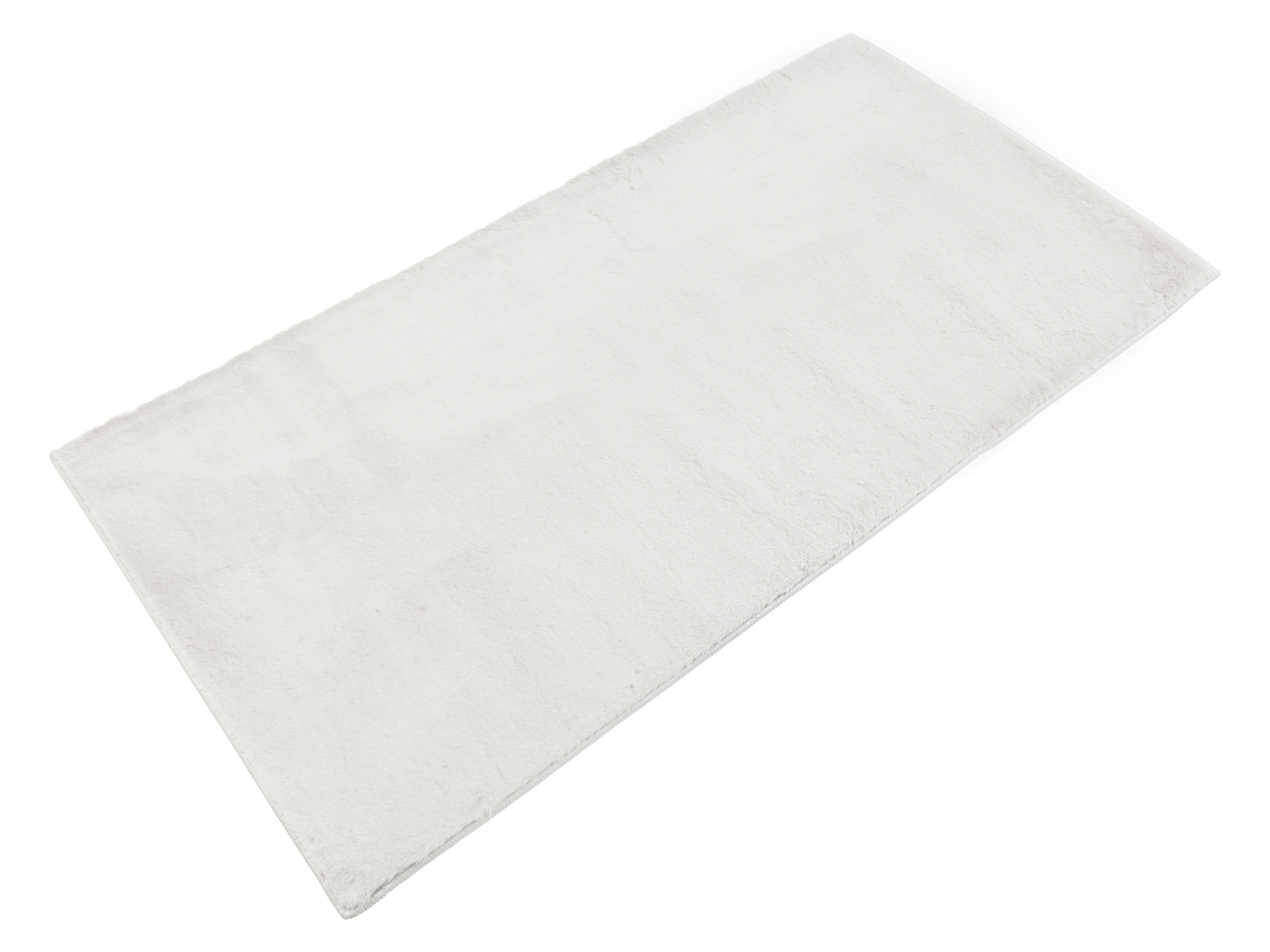 Thumbnail - LIVARNO home Teppich Felloptik 80x150cm (Hellgrau)