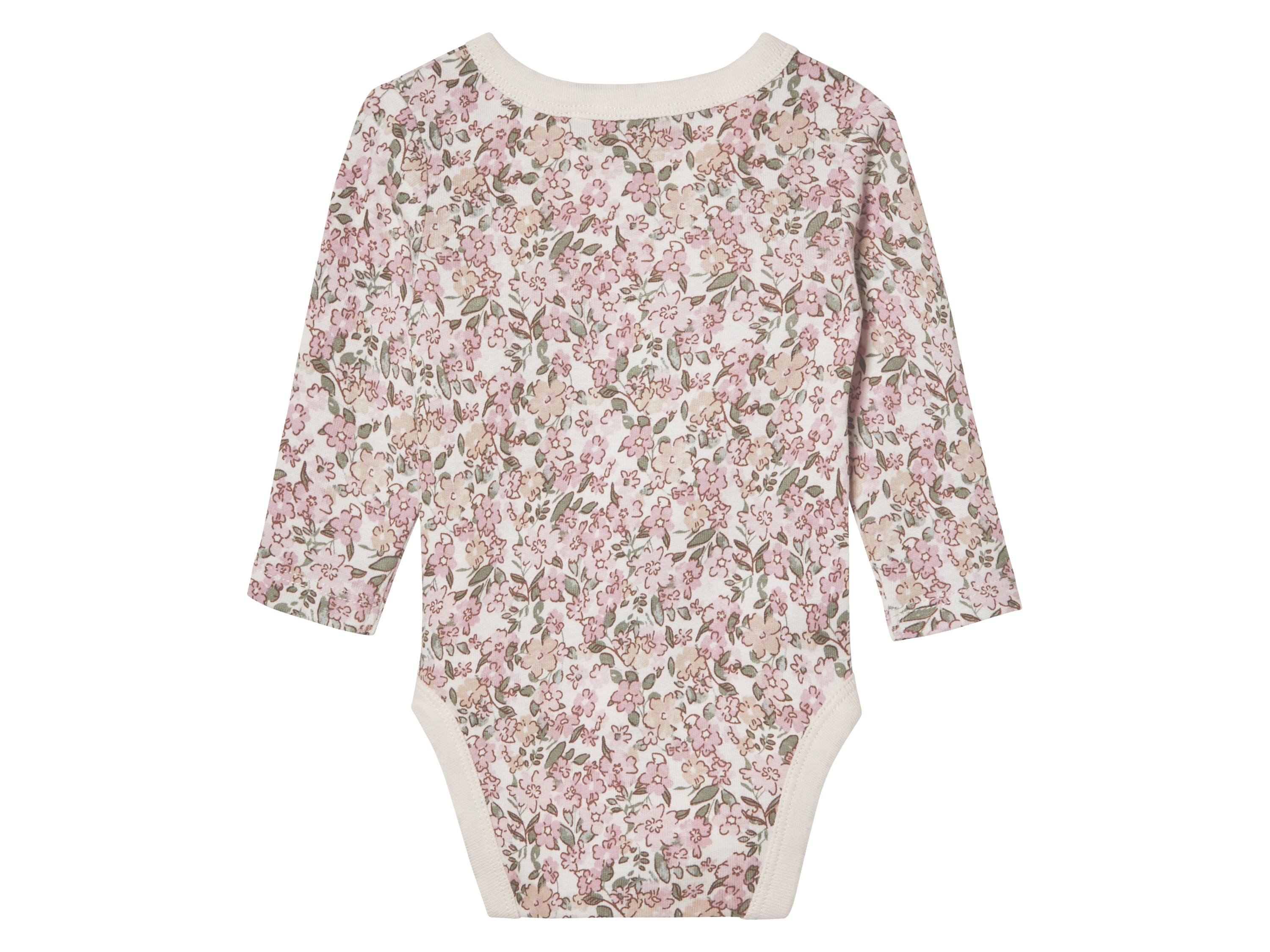 Thumbnail - lupilu® Baby Wickelbody, Bio-Baumwolle (Blumen, 62/68)