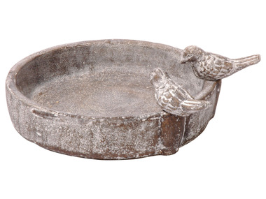 dobar Vogeltränke »Pool-Oase«, Ø 24,5 x H 5,5 cm, aus Keramik, witterungsbeständig