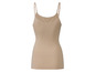 Ein beiges, nahtloses Unterhemd für Frauen.