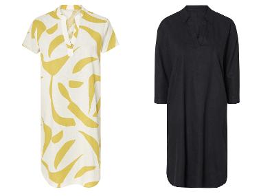 esmara® Damen Leinen-Tunikakleid, leger geschnitten