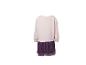 Kinder-Sweatshirtkleid in Hellrosa mit plissiertem lila Rock