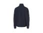 Dunkelblaue Fleecejacke mit Stehkragen, Rückansicht