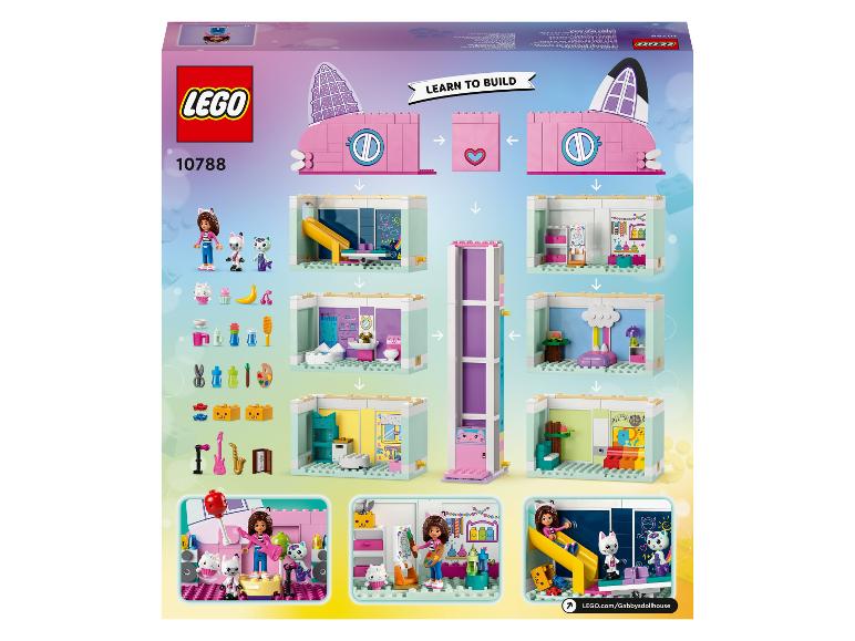 LEGO Gabby's Dollhouse Set 10788 mit Bauanleitung und Figuren.