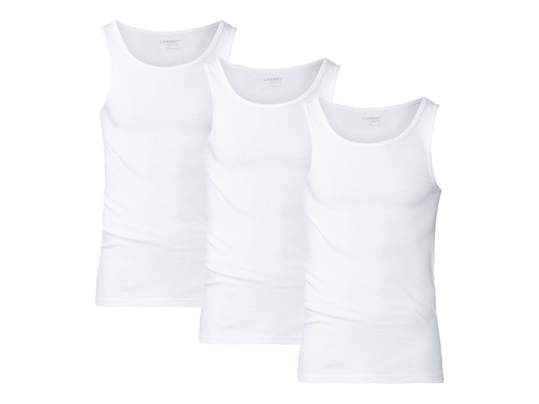 Con-ta Unterhemden 3er Pack Herren - Feinripp Baumwolle In Weiß