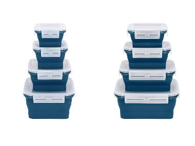 SILVERCREST® Frischhaltedosen-Sets mit Klickverschluss Silikon