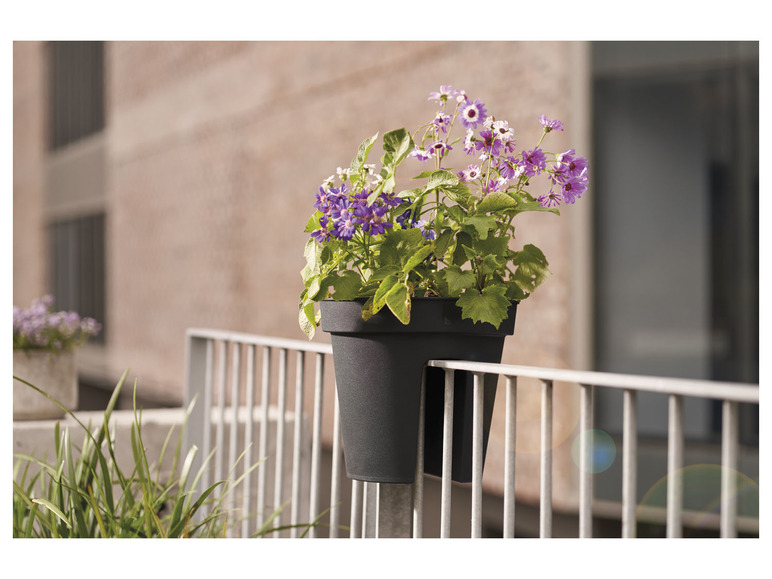 Gehe zu Vollbildansicht: PARKSIDE® Blumentopf für Balkongelände, Ø 28 x H 25 cm - Bild 3
