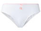 Weiße Unterhose mit rosa Details und 'Love'-Druck.