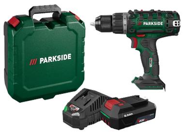 PARKSIDE® 20 V Akku-Bohrschrauber-Set »PABS 20 Li I9« mit 2 Ah Akku »PAP 202 A1« und 2,4 A Ladegerät »PLG 20 C1«