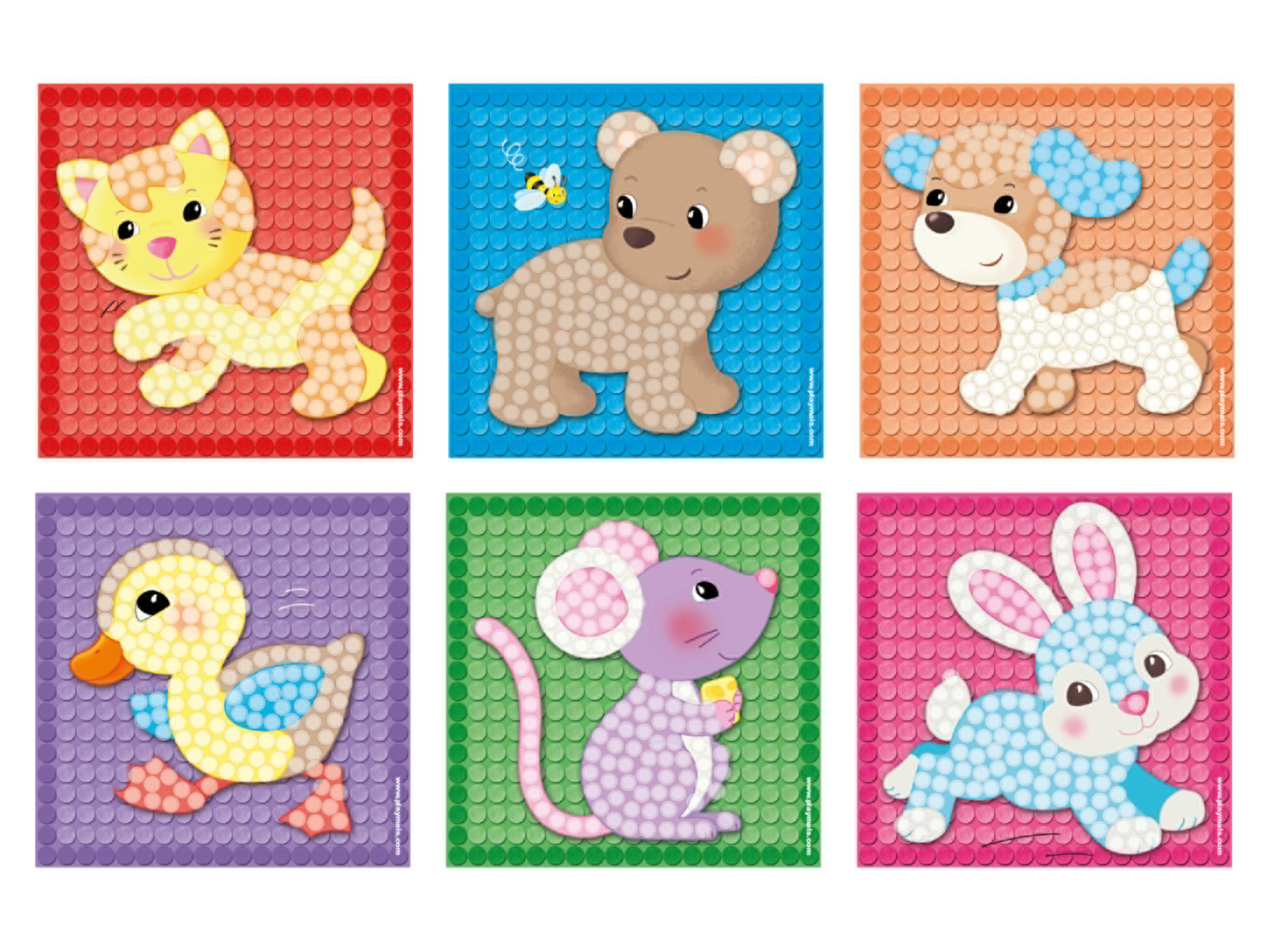 PLAYMAIS Little Mosaic, mit farbenfrohen Motiven (Little Friends)