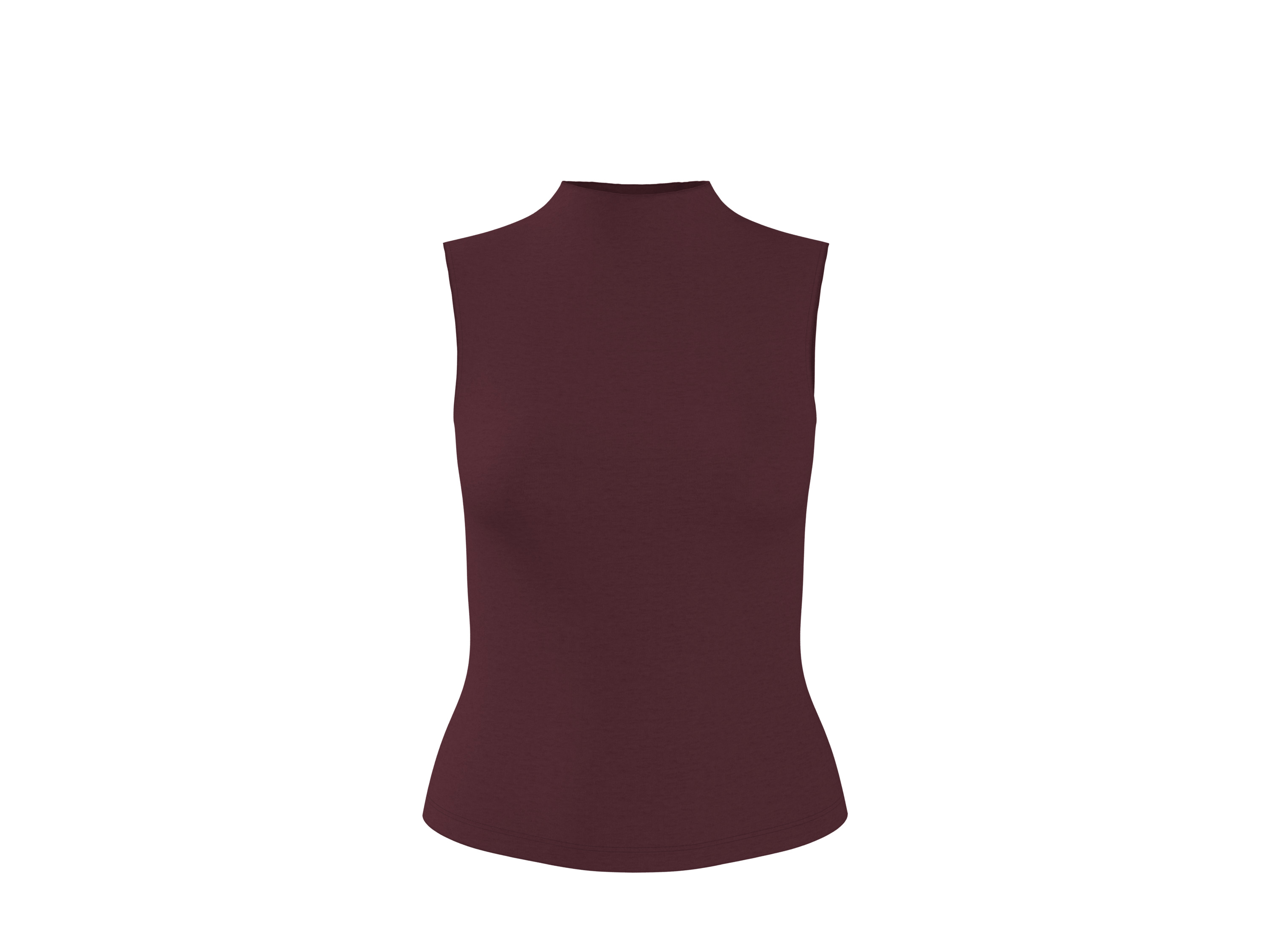 ESMARA® Damen Ärmelloses Shirt (Bordeaux, XS(32/34))"" - Farbe: rot