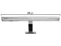 Verchromte LED-Spiegelleuchte, 30 cm lang