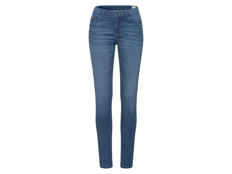 Dunkelblaue Skinny Jeans für Damen.