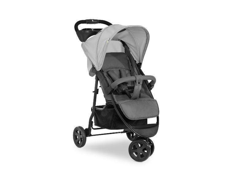 Hauck Kinderwagen in Grau und Schwarz.