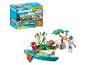 Playmobil Spielset mit Kanu, Figuren und Otter.