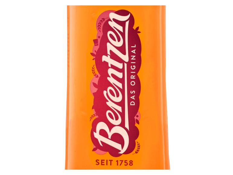 Orange Berentzen Flasche mit dem Text „DAS ORIGINAL SEIT 1758“.