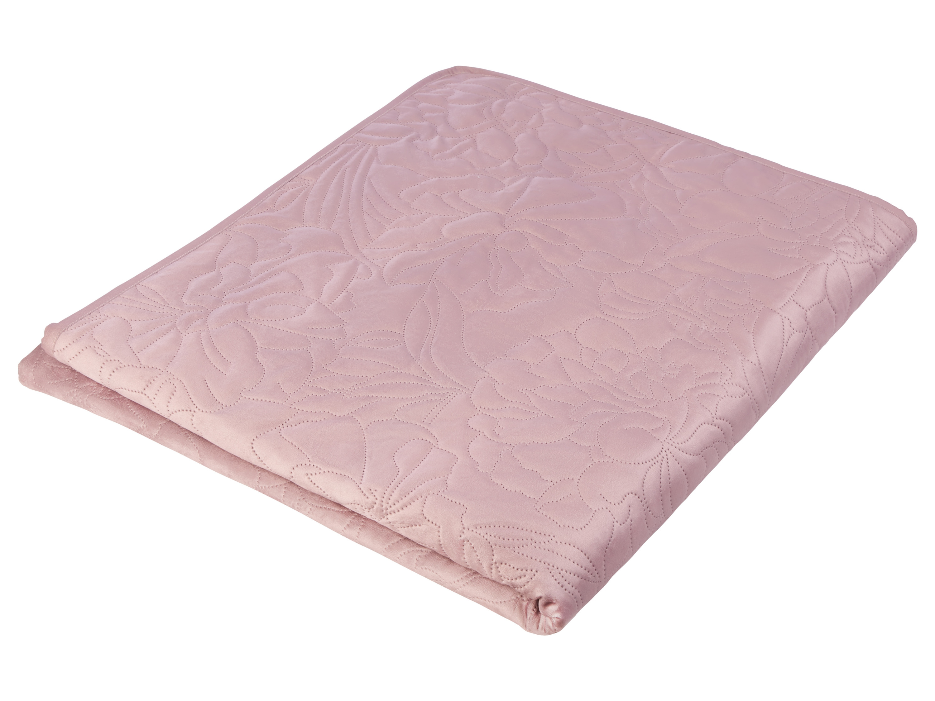 Thumbnail - LIVARNO home Tagesdecke Samt, 200 x 220 cm (Rosa)