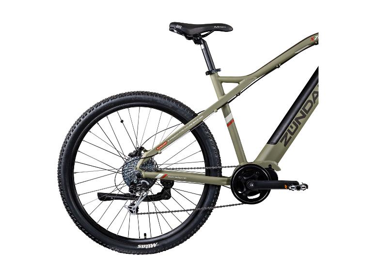 Zundapp grünes E-Bike mit Mitas Reifen und Mach Sattel.
