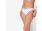 Weiße String-Unterwäsche mit Spitzendetail.