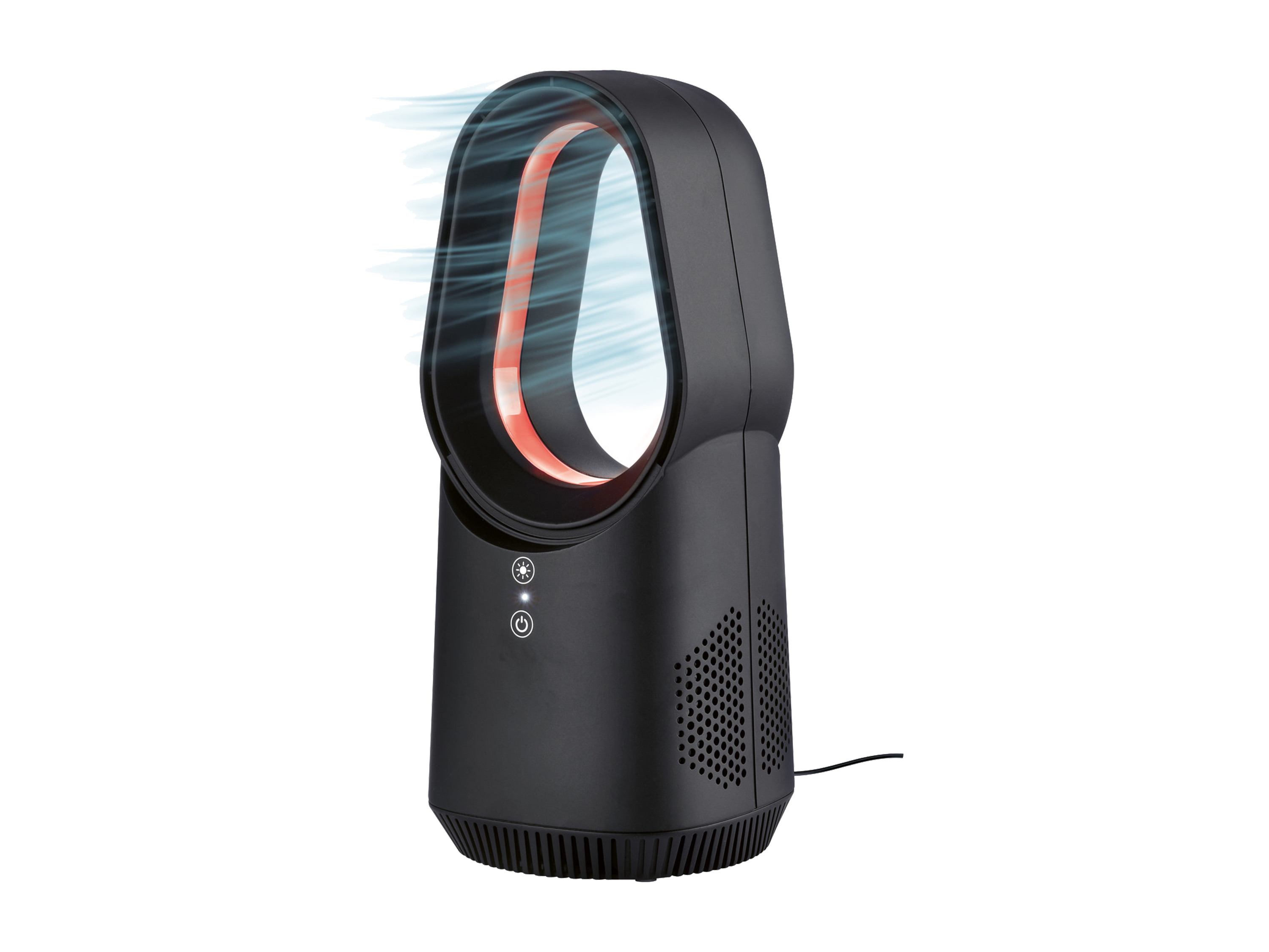 Thumbnail - SILVERCREST® Rotorloser Tischventilator Mini mit LED (Schwarz)