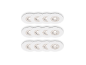 BRILONER LED-Einbauleuchten in Weiß, 12er-Set