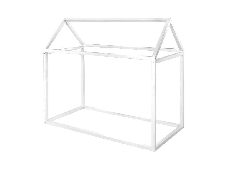 Weißes Hausbettgestell für Kinder