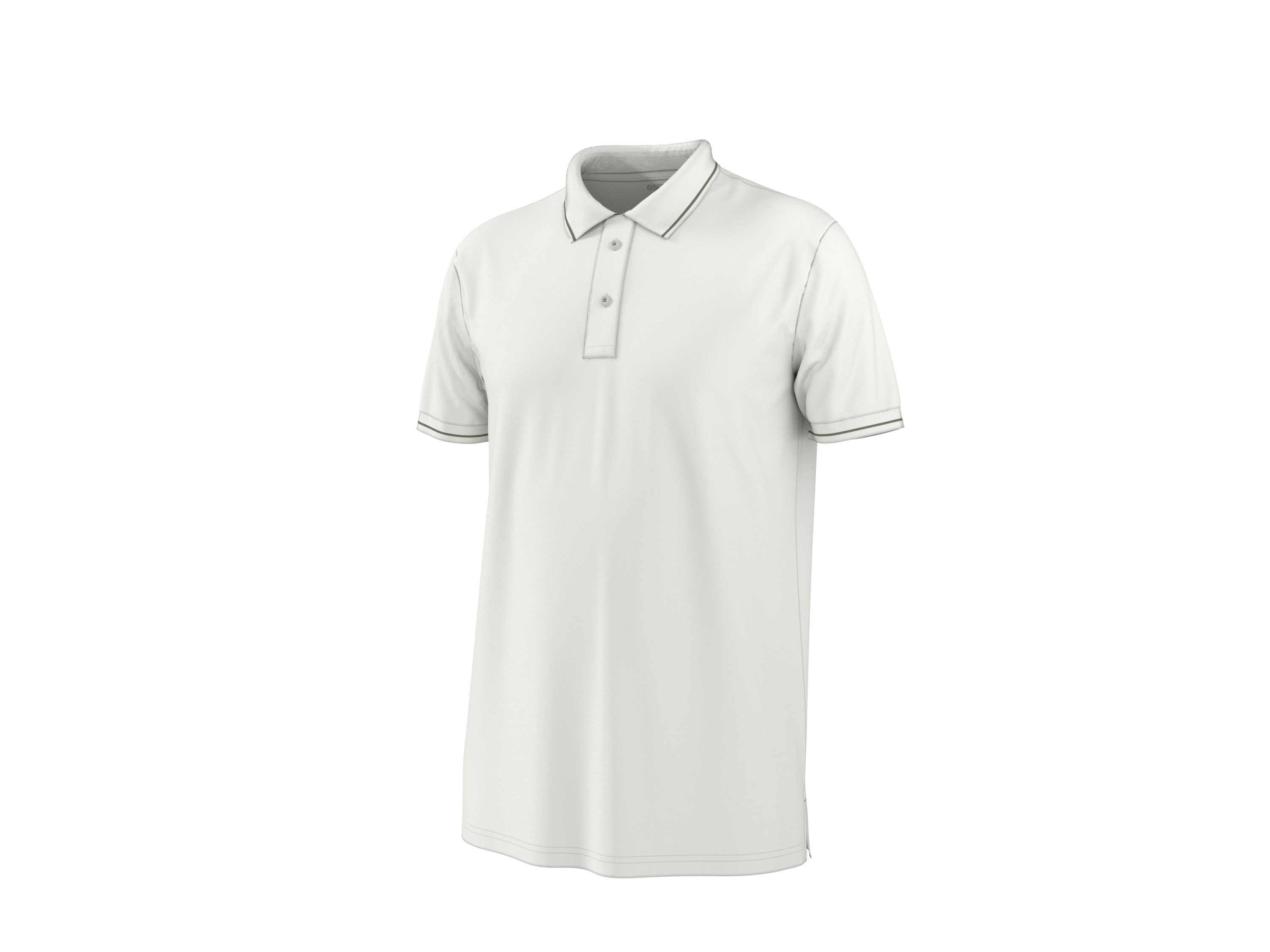 ESMARA MEN Herren Piqué Poloshirt (Weiß, XL (56/58))