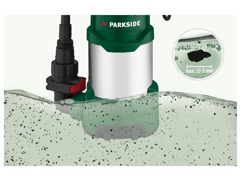 PARKSIDE Tauchpumpe in Wasser mit Partikeln bis 5 mm