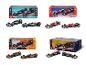 Sets von Rennwagenmodellen im Maßstab 1:43 in Geschenkverpackungen.