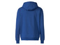 Ein blauer Kapuzenpullover