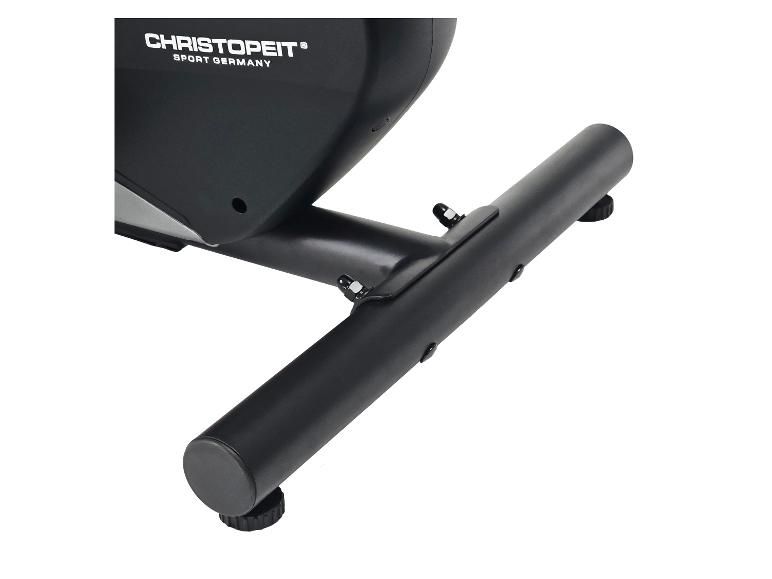 Eine Nahaufnahme des Sockels eines Christopeit Sport Germany Fitnessgeräts.