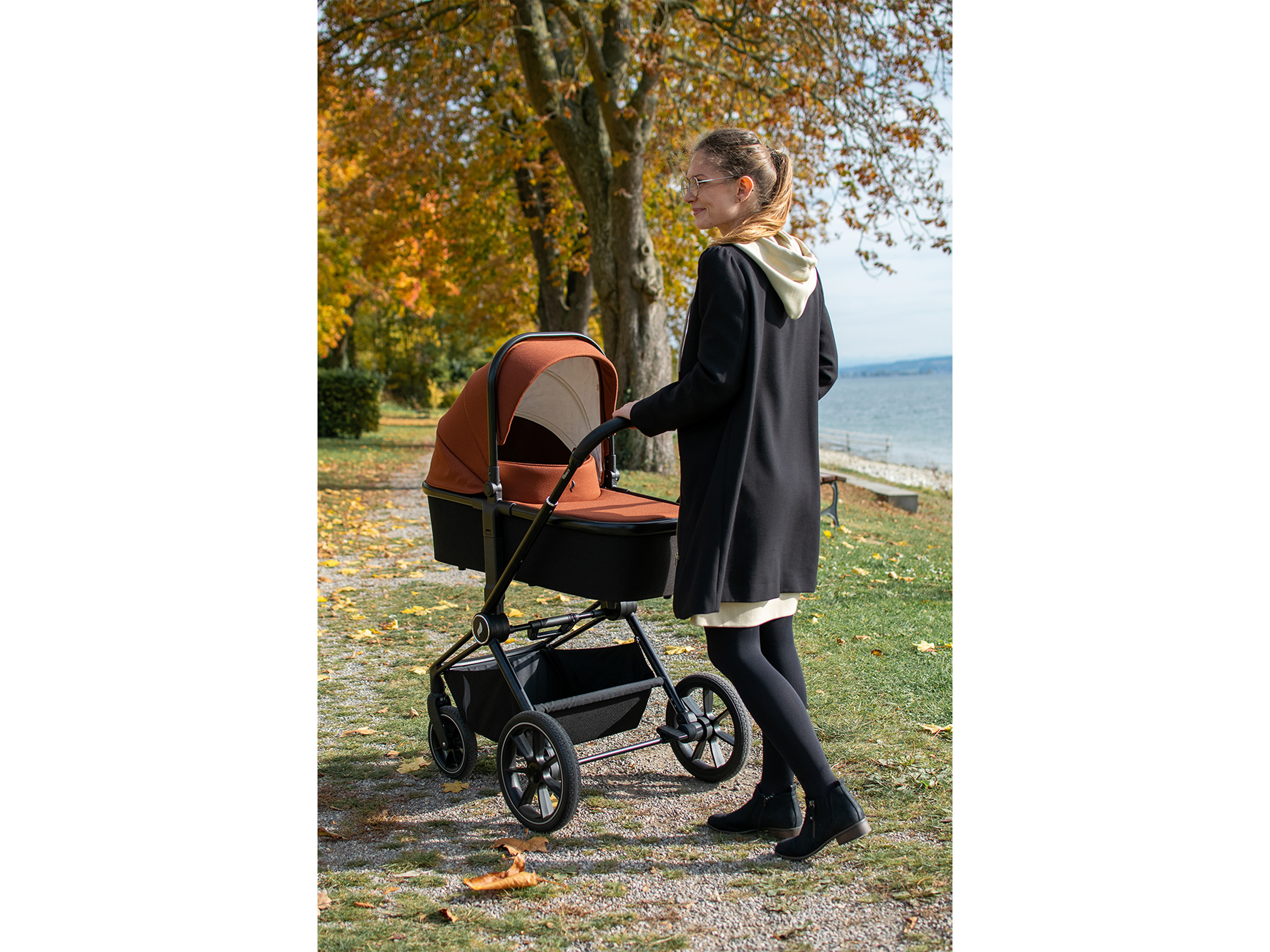 Thumbnail - Osann Kombi-Kinderwagen »Vamos«, mit Gummirädern (Caramel)