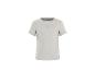 Geripptes Kurzarm-Baby-T-Shirt mit gesticktem Herz.