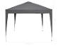 Grauer Gartenpavillon mit 300 cm Breite und 260 cm Höhe.