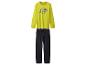 Grinch Pyjama mit langärmeligem limettengrünem Oberteil und schwarzer Hose.