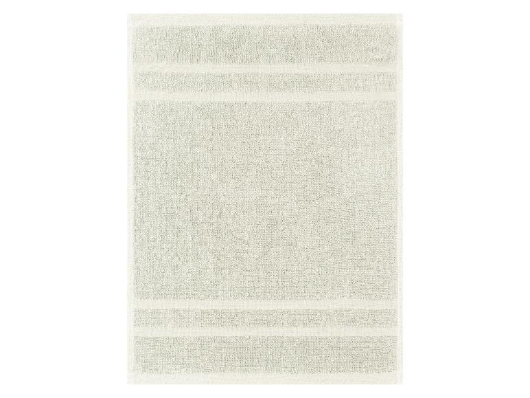 Ein Handtuch mit Streifen.