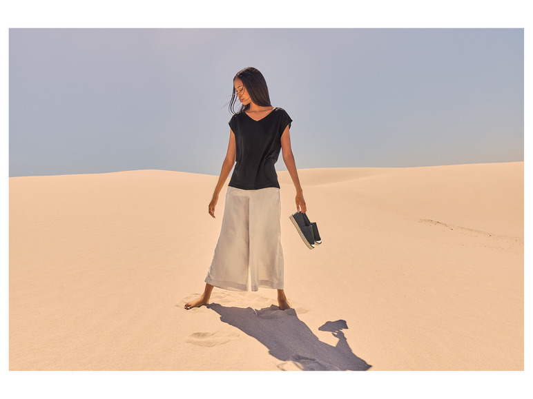 Gehe zu Vollbildansicht: esmara® Damen Leinenshirt mit V-Ausschnitt - Bild 5