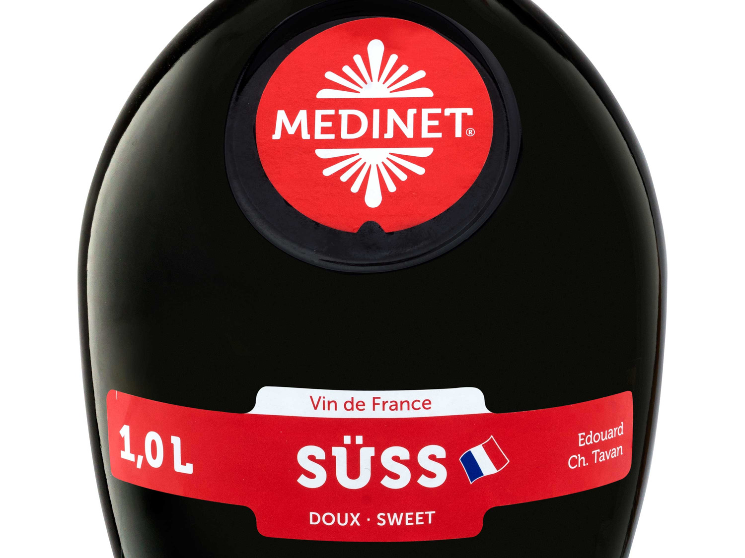 Medinet Süss, Literflasche, Rotwein LIDL 